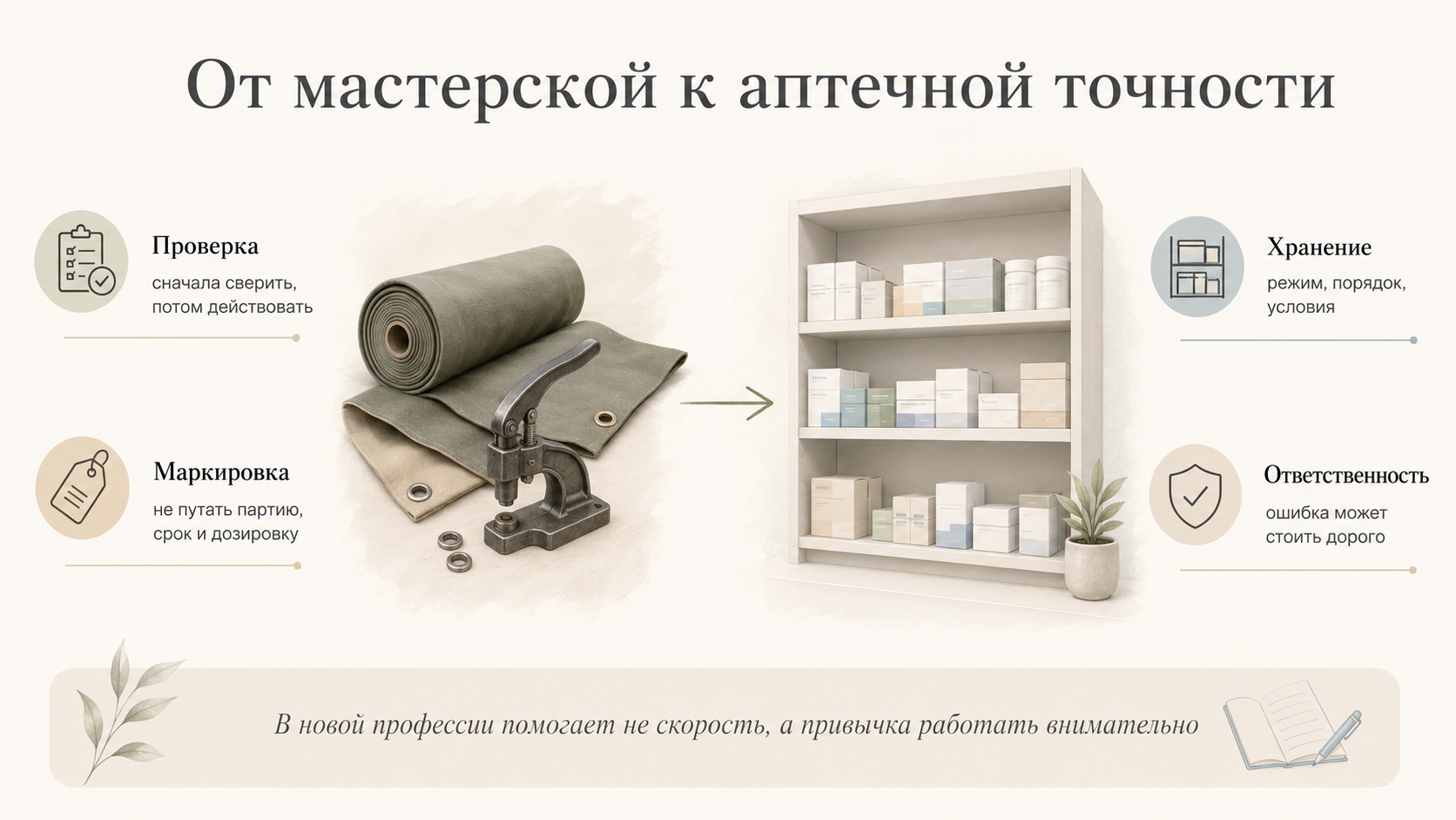Почему мастерская учит внимательности
